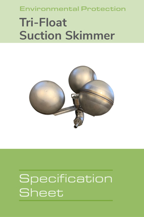 Image of Tri-Float Skimmer Spec Sheet Spec Sheets