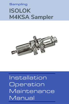 Image of ISOLOK M4KSA Sampler IOM Instruction Manuals