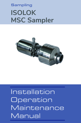 Image of ISOLOK MSC Sampler IOM Instruction Manuals