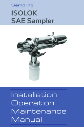 Image of ISOLOK SAE Sampler IOM Instruction Manuals