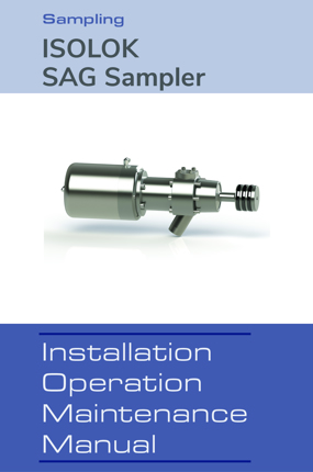 Image of ISOLOK SAG Sampler IOM Instruction Manuals