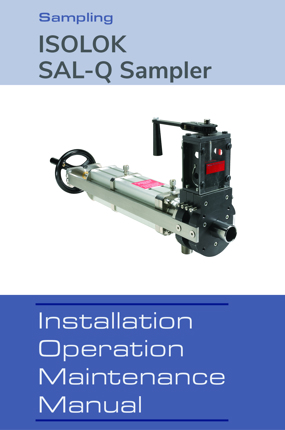 Image of ISOLOK SAL-Q Sampler IOM Instruction Manuals