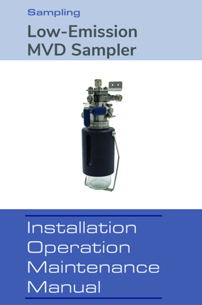 Image of Model MVD Instruction Manual