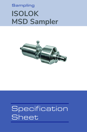Image of ISOLOK MSD Sampler Spec Sheet Spec Sheets