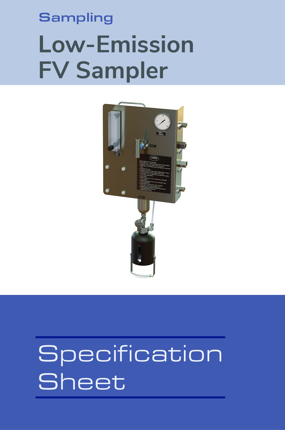 Image of Model FV Sampler Spec Sheets Spec Sheets