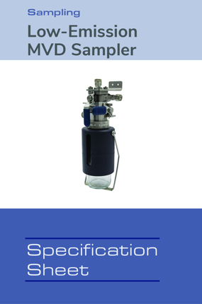 Image of Model MVD Sampler Spec Sheet Spec Sheets
